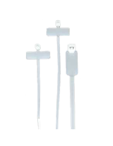 Bridas para cables eléctricos portaetiquetas