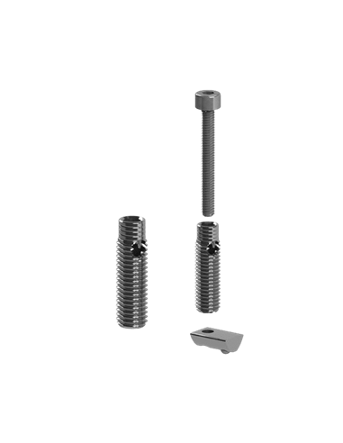 Fijación automática de rosca cortante